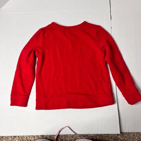 GAP KIDS Logo Crewneck Sweatshirt Pullover Medium 8 Red and Pink - Picture 5 of 7